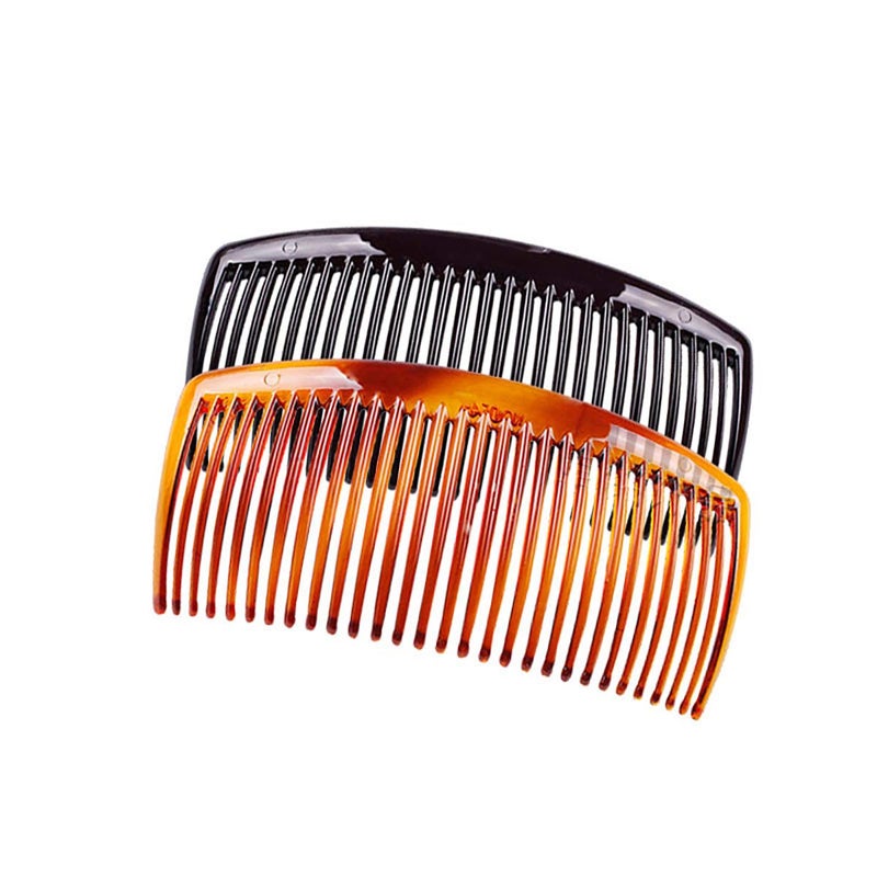 Fodattm 4PCS Black and Brown Hair Side Comb with Teeth French Hair Accessories Hair Clip Clamp for Women Men (4 inches - 29 teeth) - Image 2